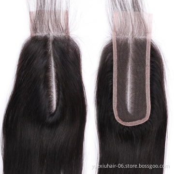 Wholesale Kim K 2x6 Lace Closure,Brazilian Human Hair Straight 2*6 Lace Closure,Middle Part 2x6 Swiss Lace Closure